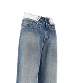 MM6 24 jeans with turned-down waist effect