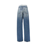 MM6 24 jeans with turned-down waist effect