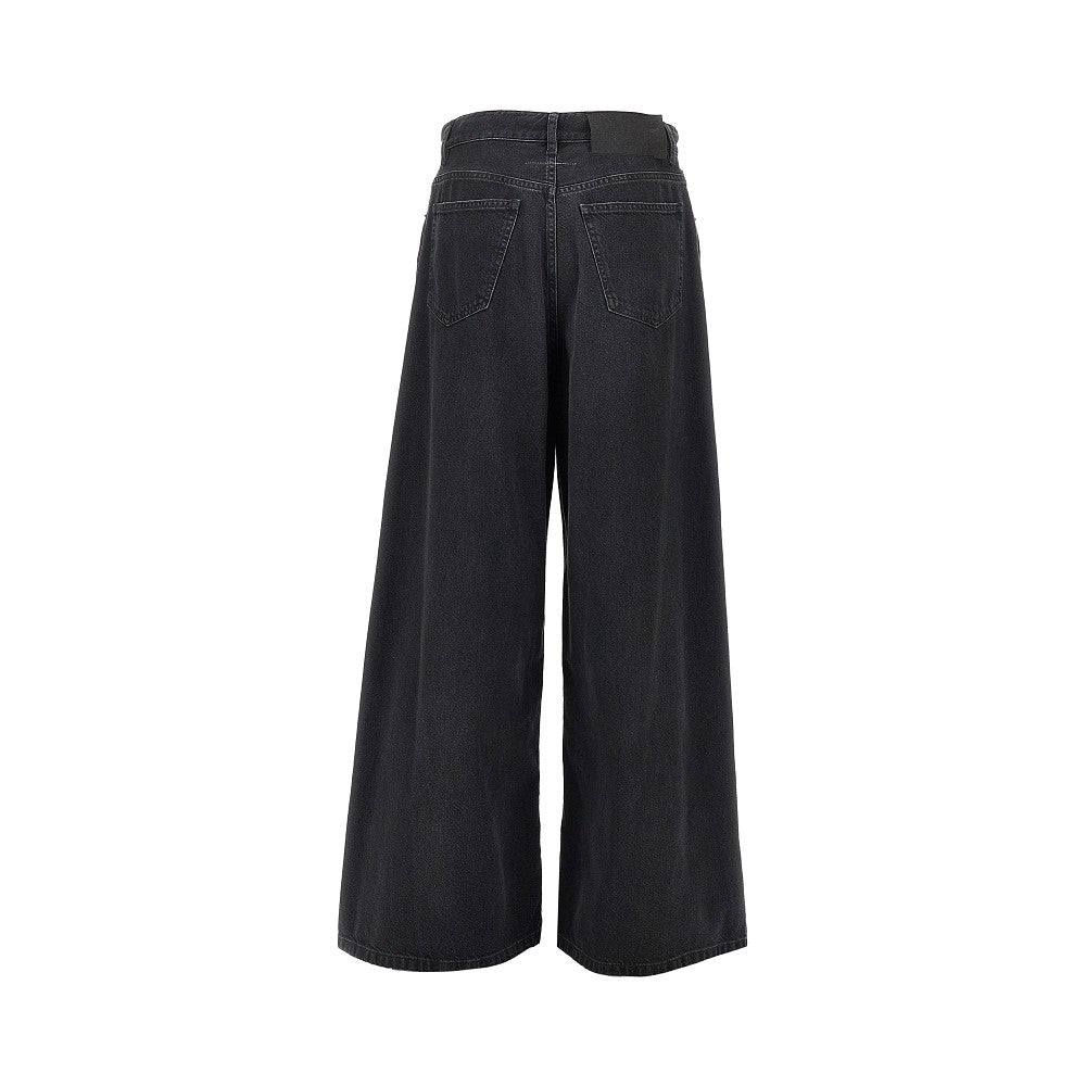 oversized jeans with drawstring