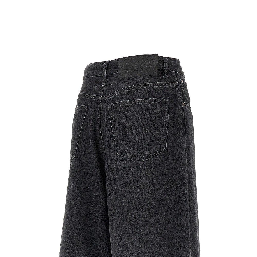 oversized jeans with drawstring