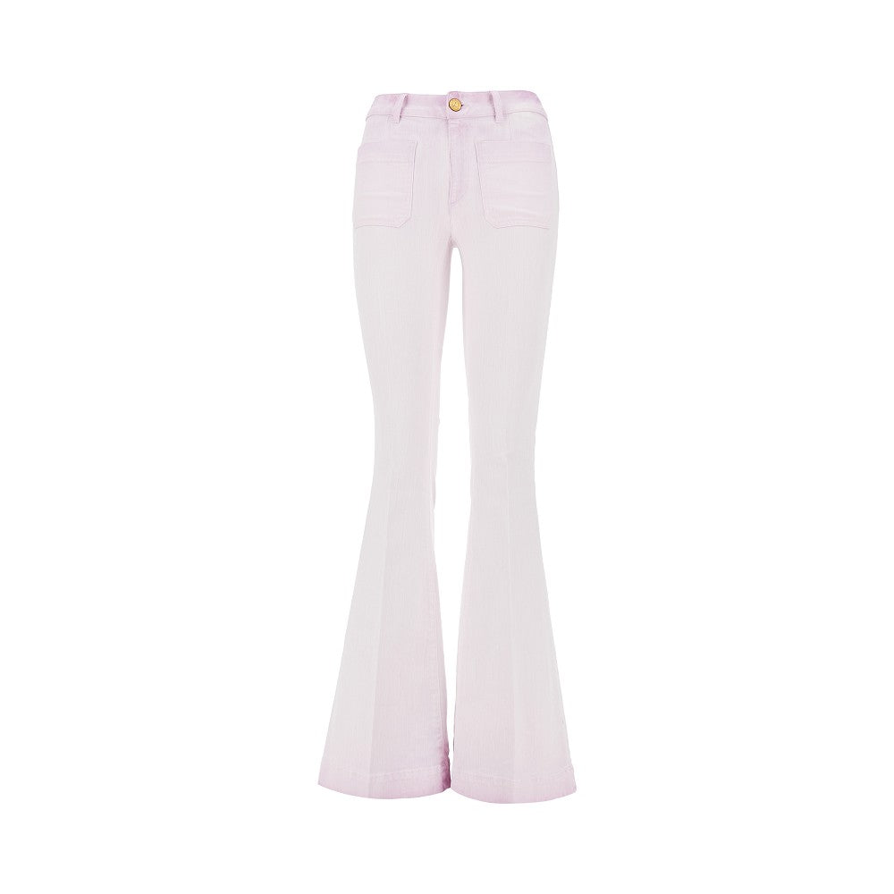 delphine stretch bull flared jeans