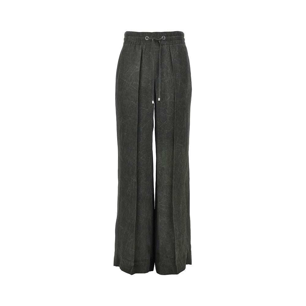 irregularly dyed satin breeze pants