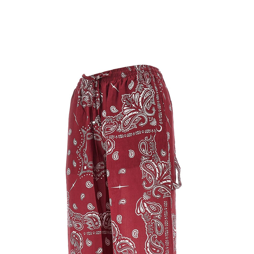 VENUJA S bandana print wide leg pants