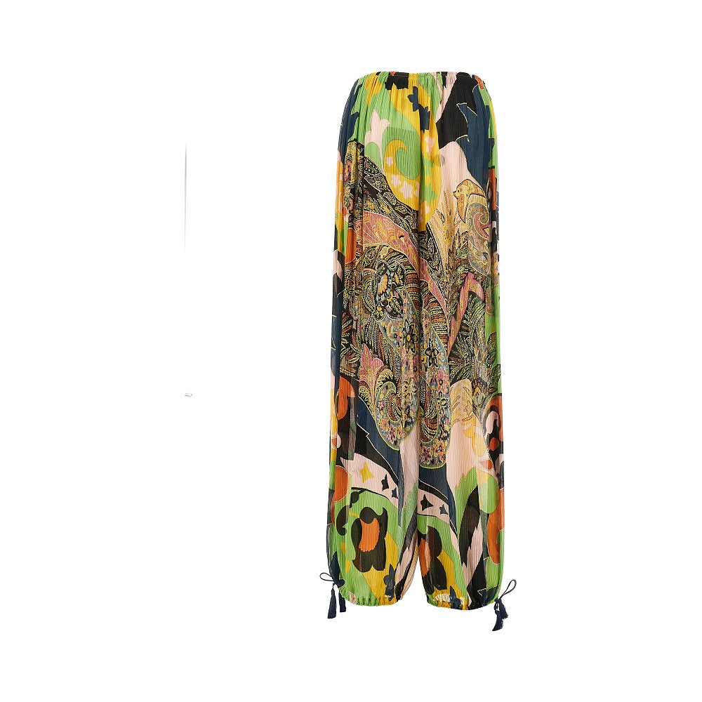 ETRO 38 printed crepon harem pants