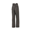 check wool pants with belt