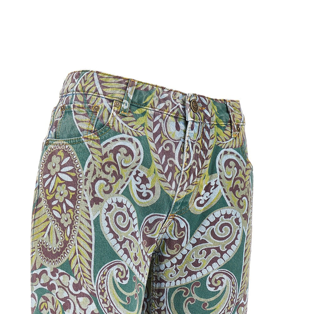 ETRO 26 paisley print denim pants
