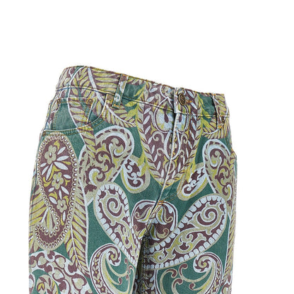 ETRO 26 paisley print denim pants