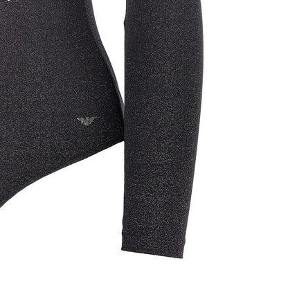 EA BODYWEAR XS lurex jersey loungewear bodysuit