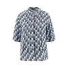linen-blend gauze top