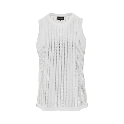 EMPORIO ARMANI XS strass-embellished jersey top