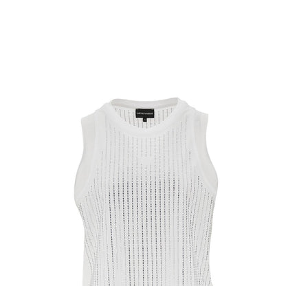 EMPORIO ARMANI XS strass-embellished jersey top