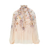 valiant crêpe de chine blouse