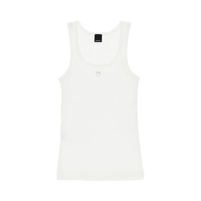 love birds logo ribbed tank top