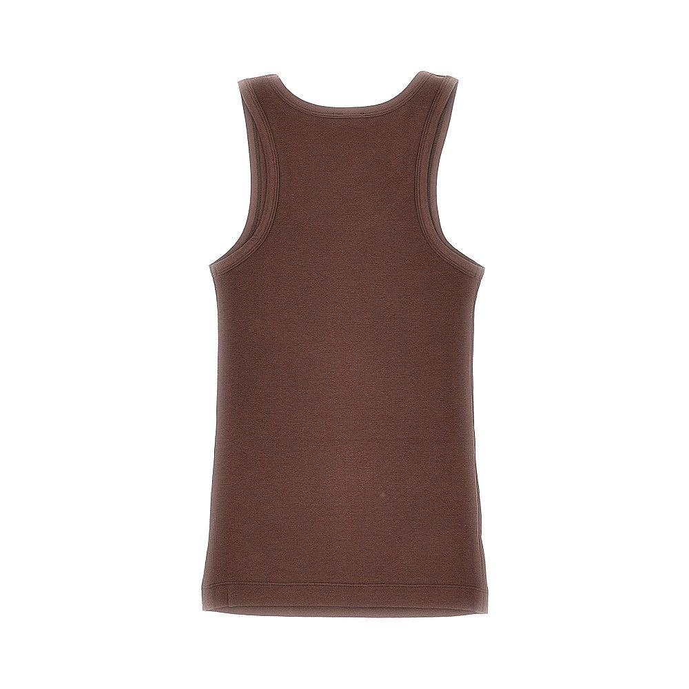 love birds logo ribbed tank top