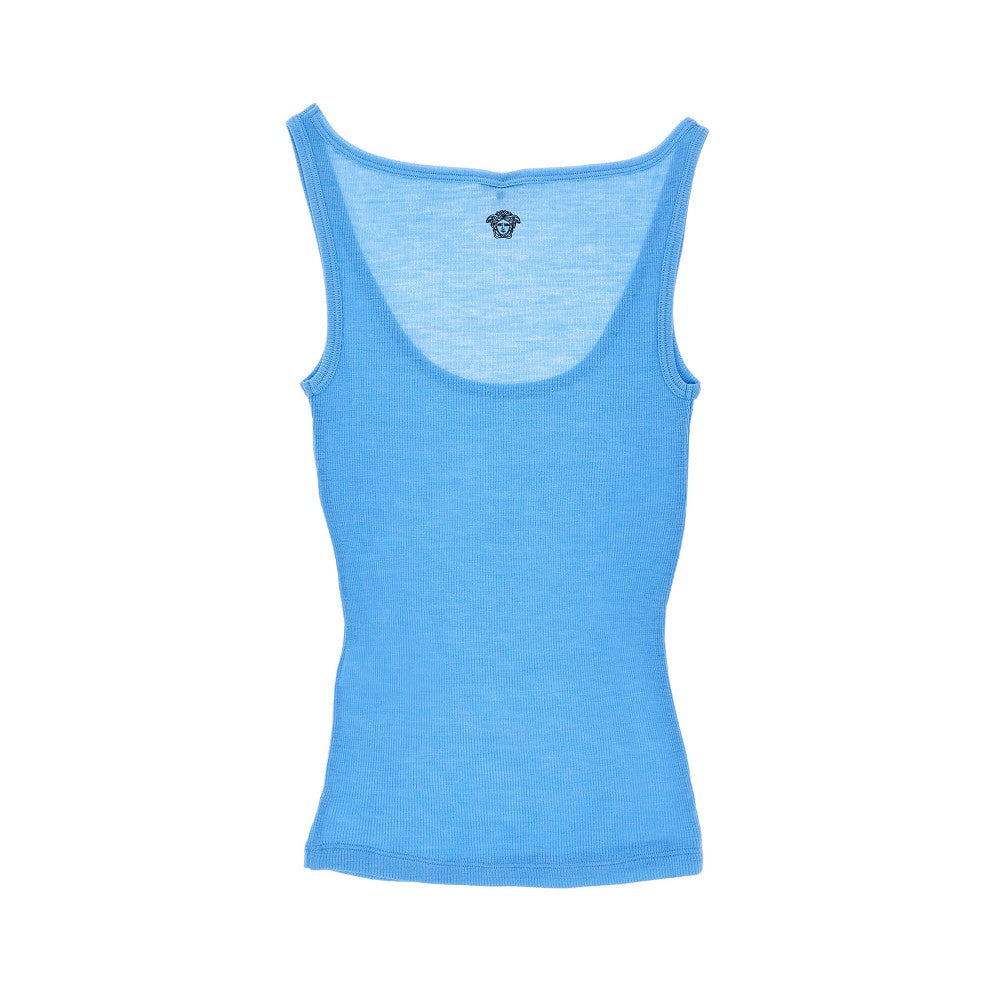 VERSACE 40 ribbed wool tank top