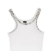 jewelled embroidery tank top