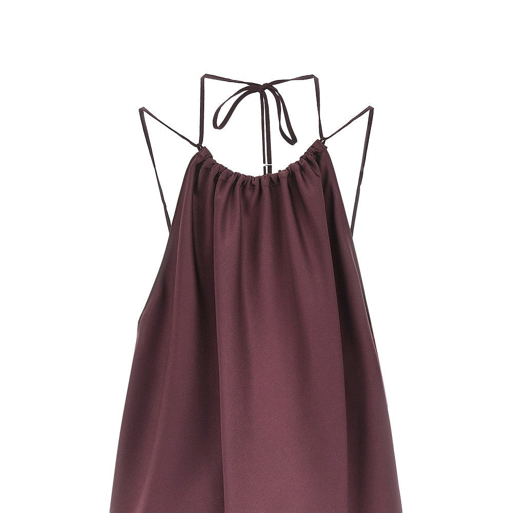 PINKO 40 satin halter neck top