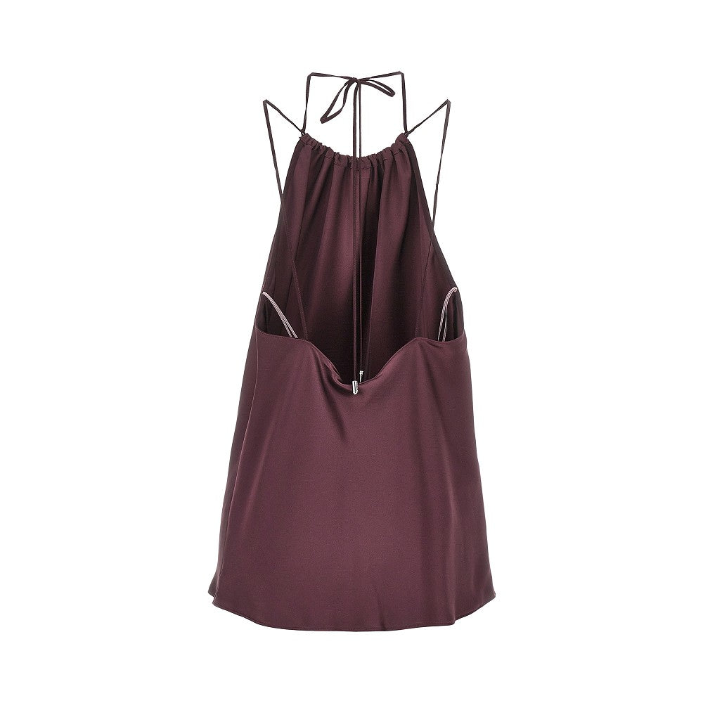 satin halter neck top