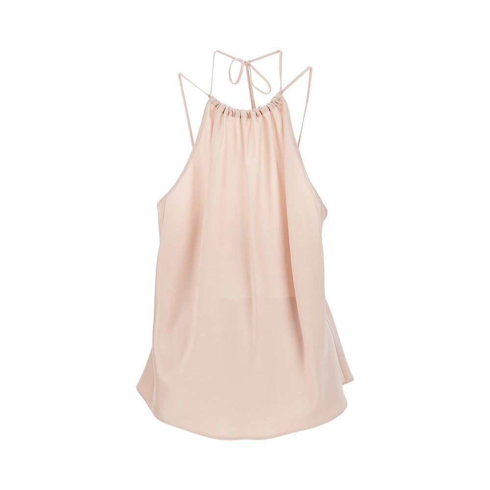 satin halter neck top