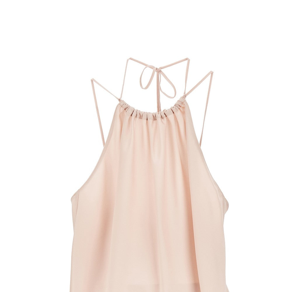 satin halter neck top