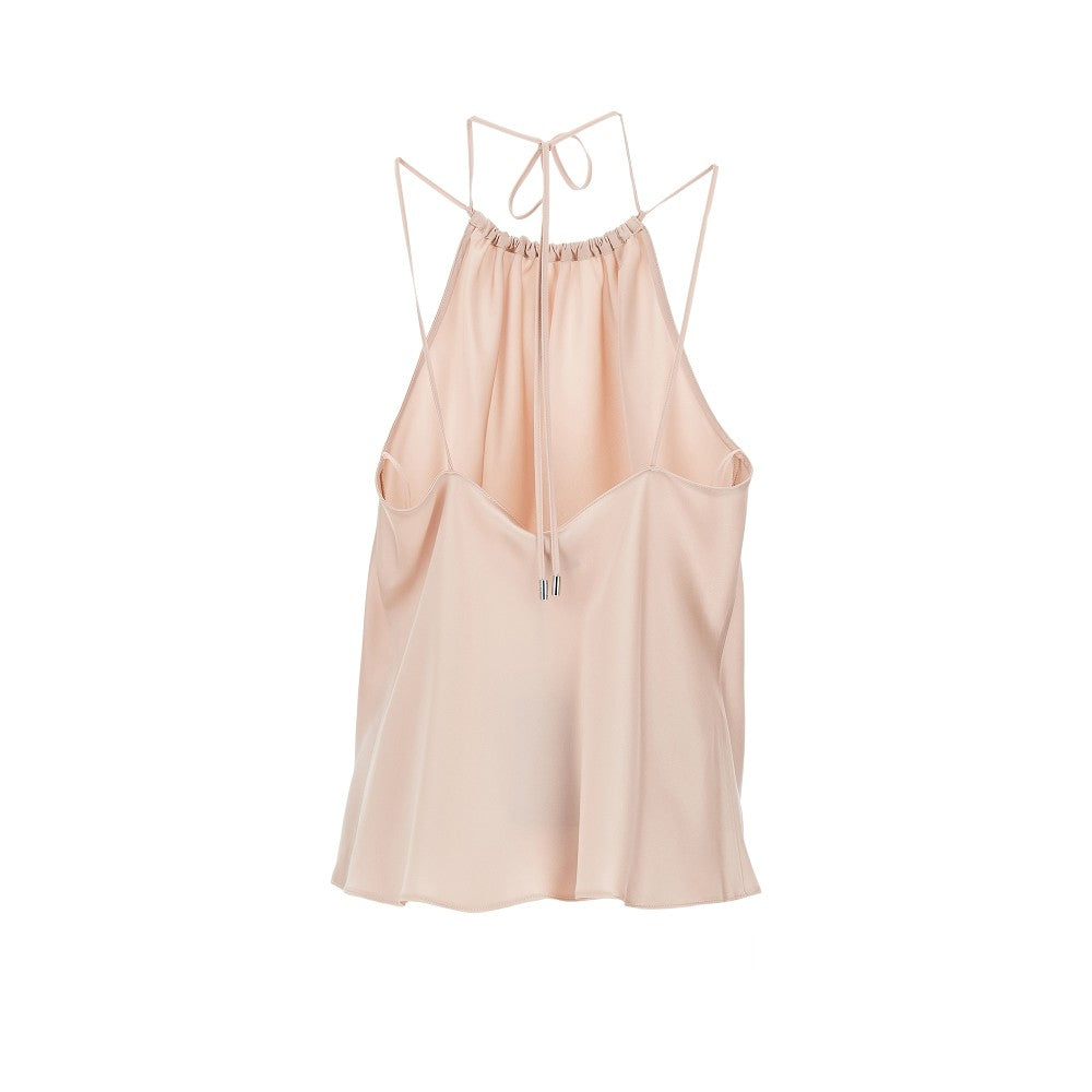 satin halter neck top