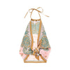 printed twill scarf top