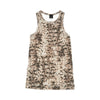 animalier print ribbed tank top