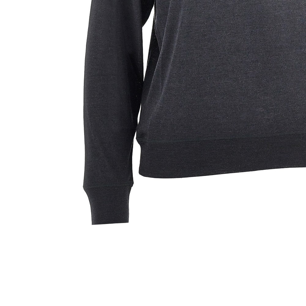 KHAITE S wool and silk jersey mock-neck top