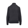 wool and silk jersey mock-neck top