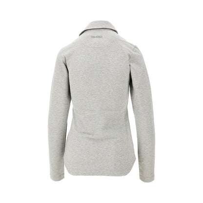 THE ATTICO 40 jersey polo shirt with asymmetrical collar