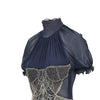 silk georgette top with beads