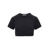 cropped cotton t-shirt
