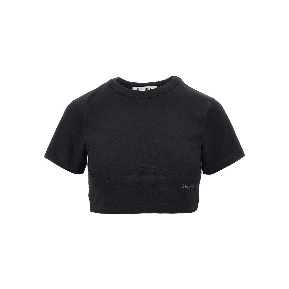 cropped cotton t-shirt