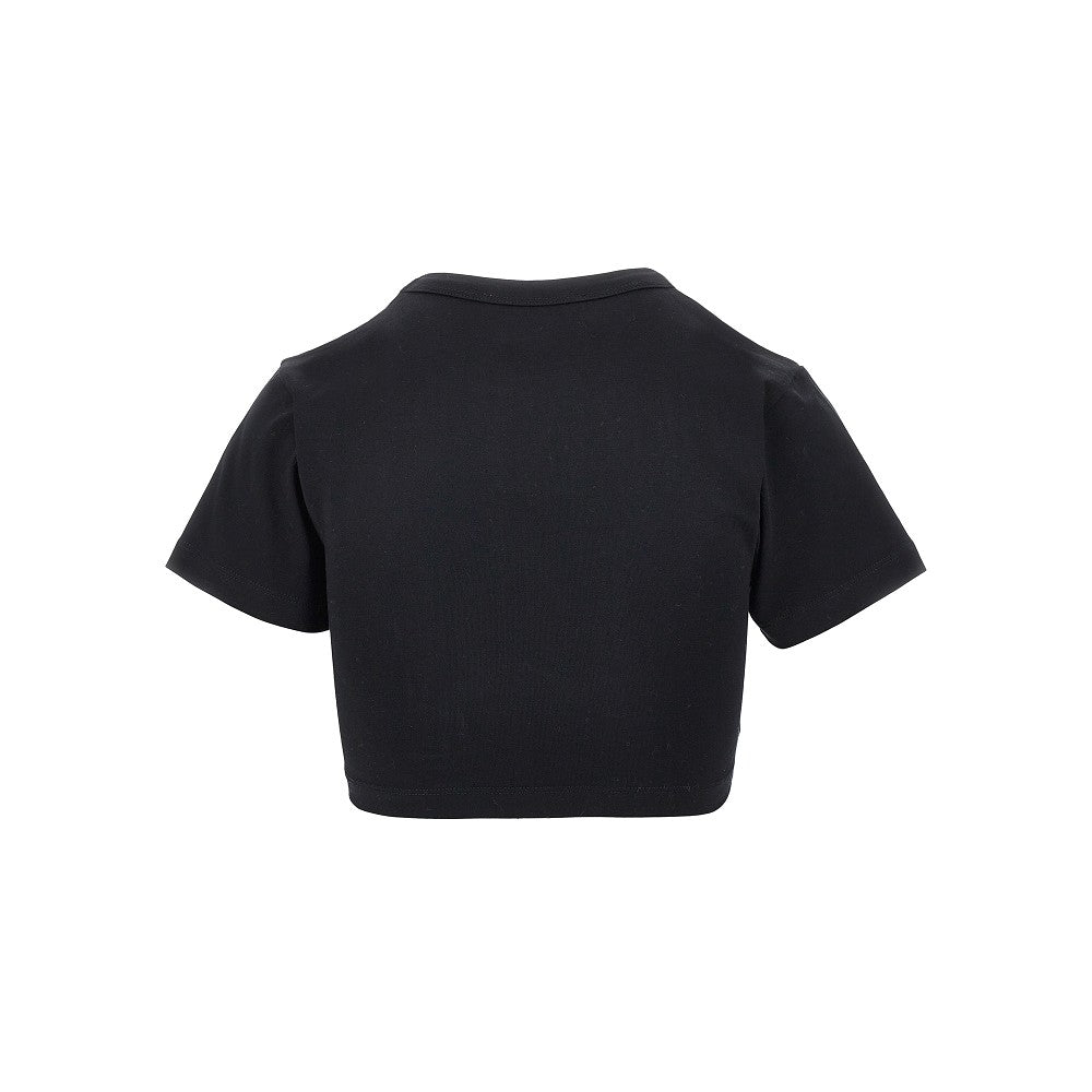 cropped cotton t-shirt