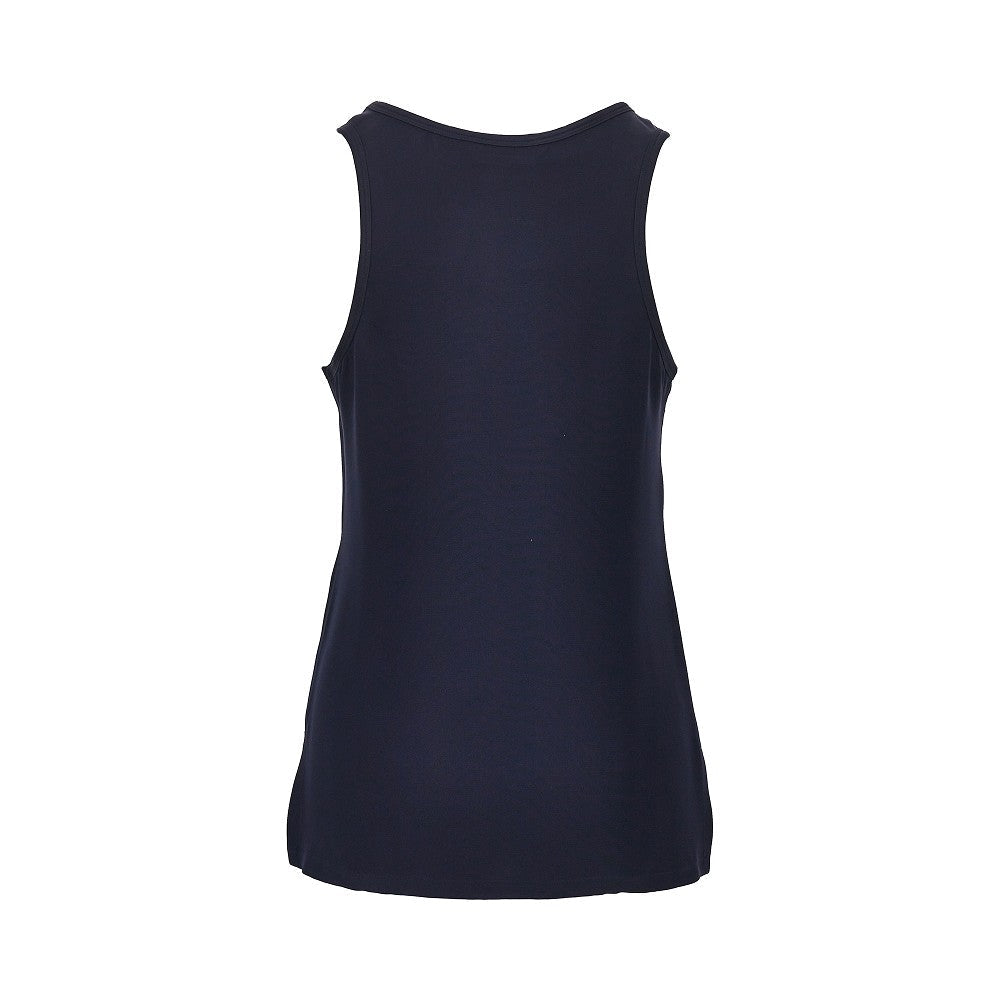 silk cady top with embroidery