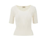 viscose-blend knitted top