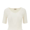 viscose-blend knitted top