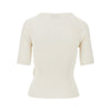 viscose-blend knitted top