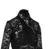 lace top with metal eyelets details