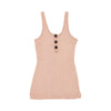 henley ribbed cotton tank top