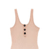 henley ribbed cotton tank top