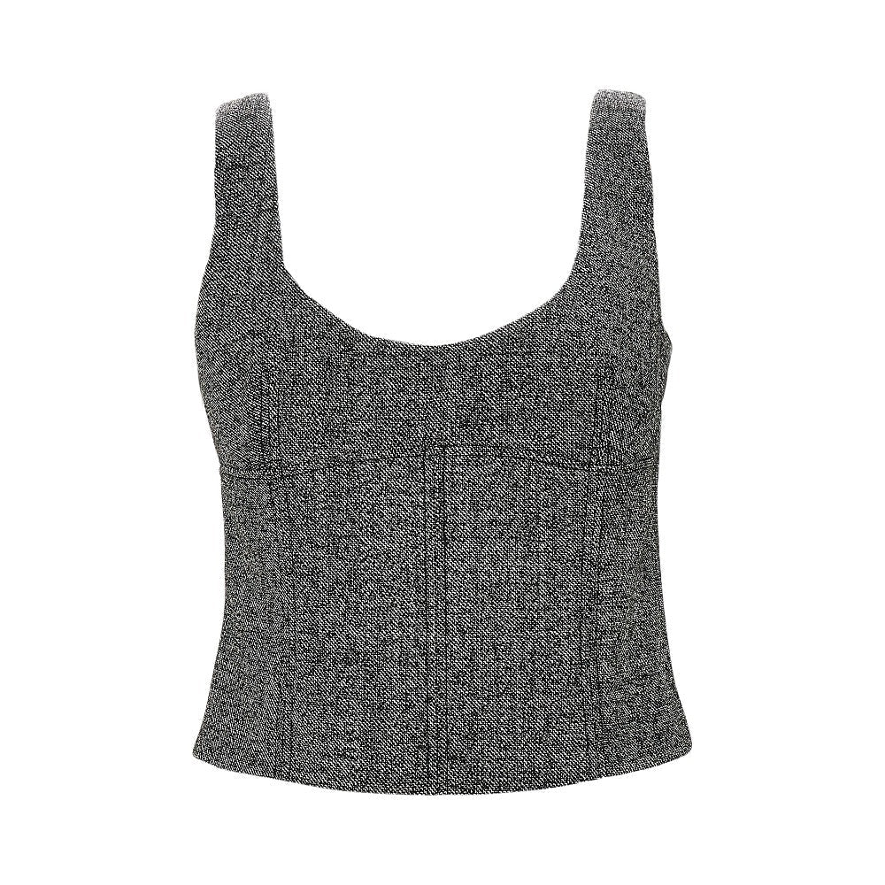 GUCCI 42 wool grisaille top