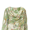 lamé fil coupé silk blouse