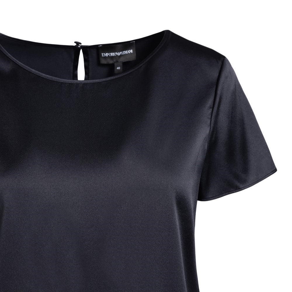 EMPORIO ARMANI 40 stretch silk t-shirt