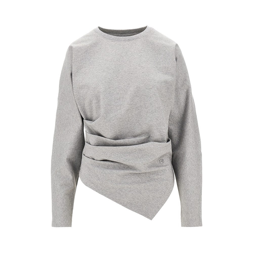 draped stretch jersey t-shirt