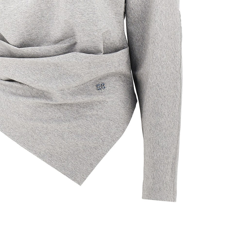 draped stretch jersey t-shirt