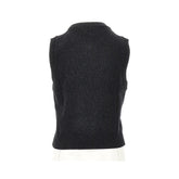 GANNI S cherries intarsia wool-blend vest