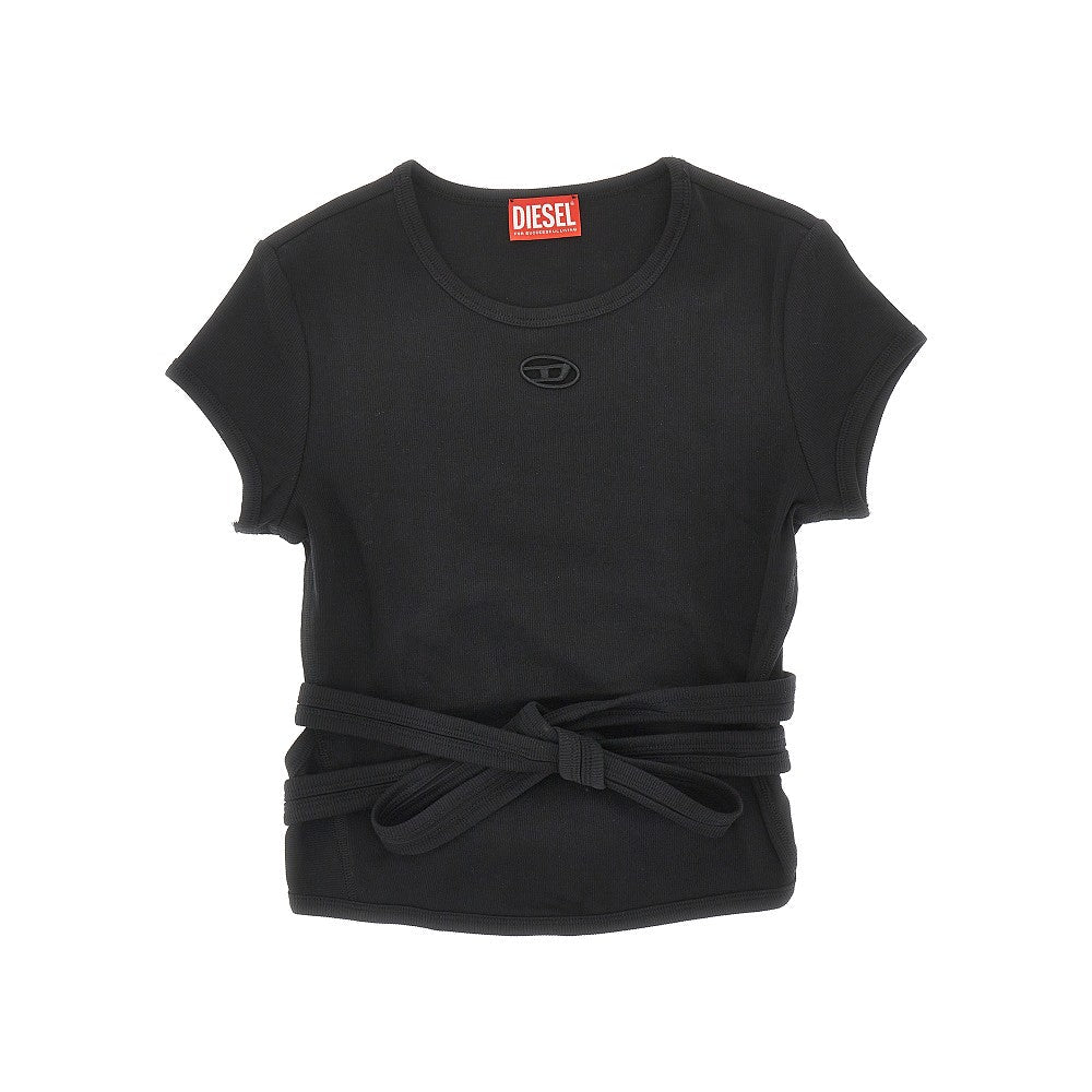 DIESEL XS t-bunny-tail ribbed t-shirt