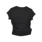 DIESEL XS t-bunny-tail ribbed t-shirt