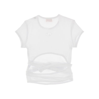 DIESEL XS t-bunny-tail ribbed t-shirt